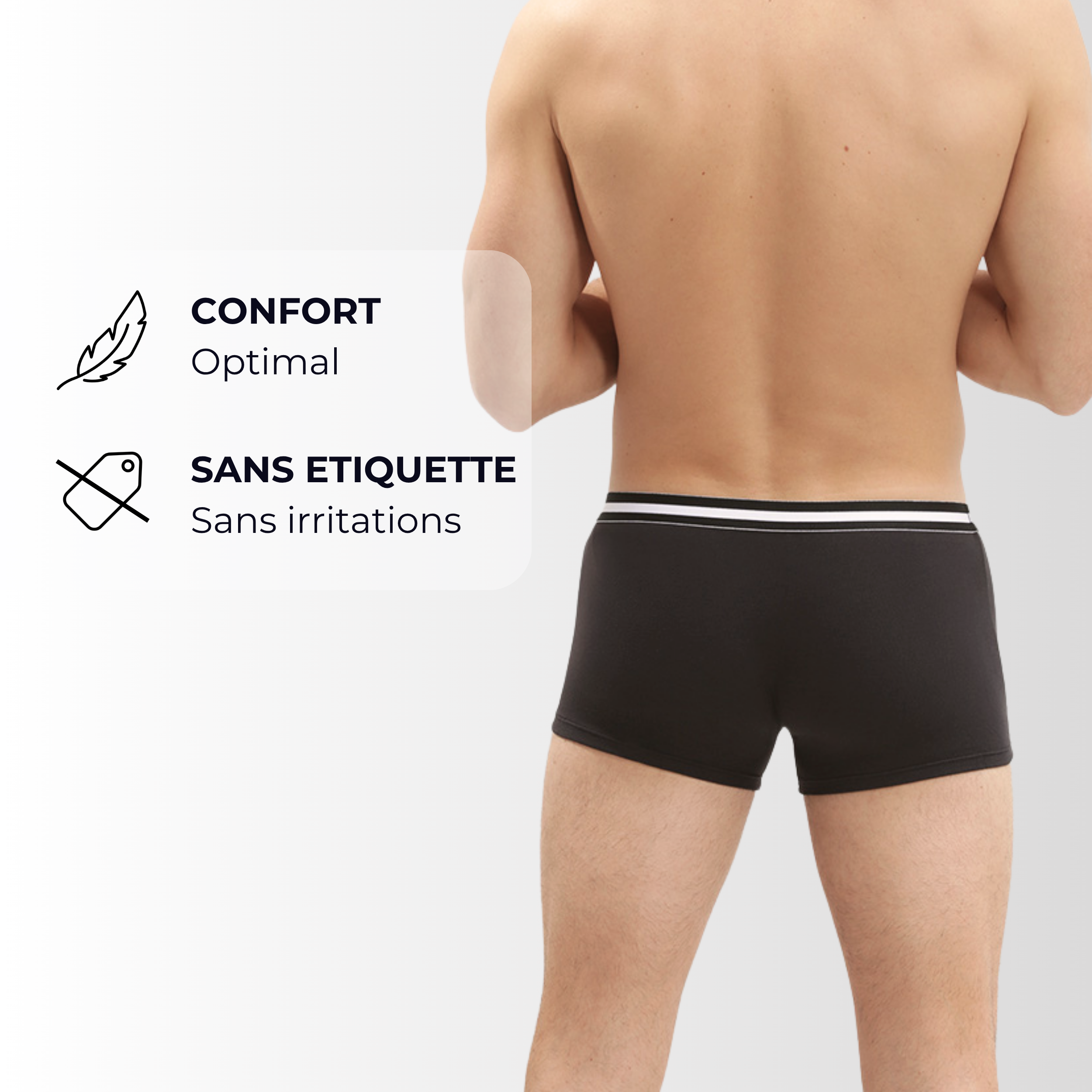 dim-lot-de-4-boxers-homme-ecodim-coton-stretch-noir image 5