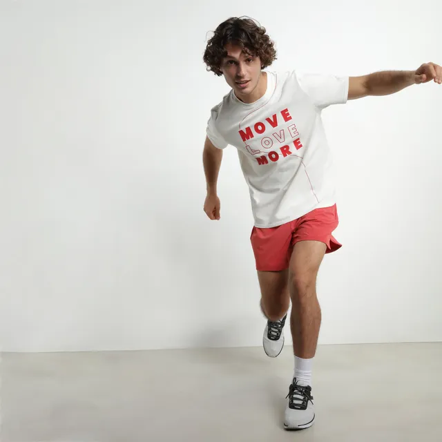 dim-move-short-de-sport-homme-mati-re-a-r-e-rouge image 1