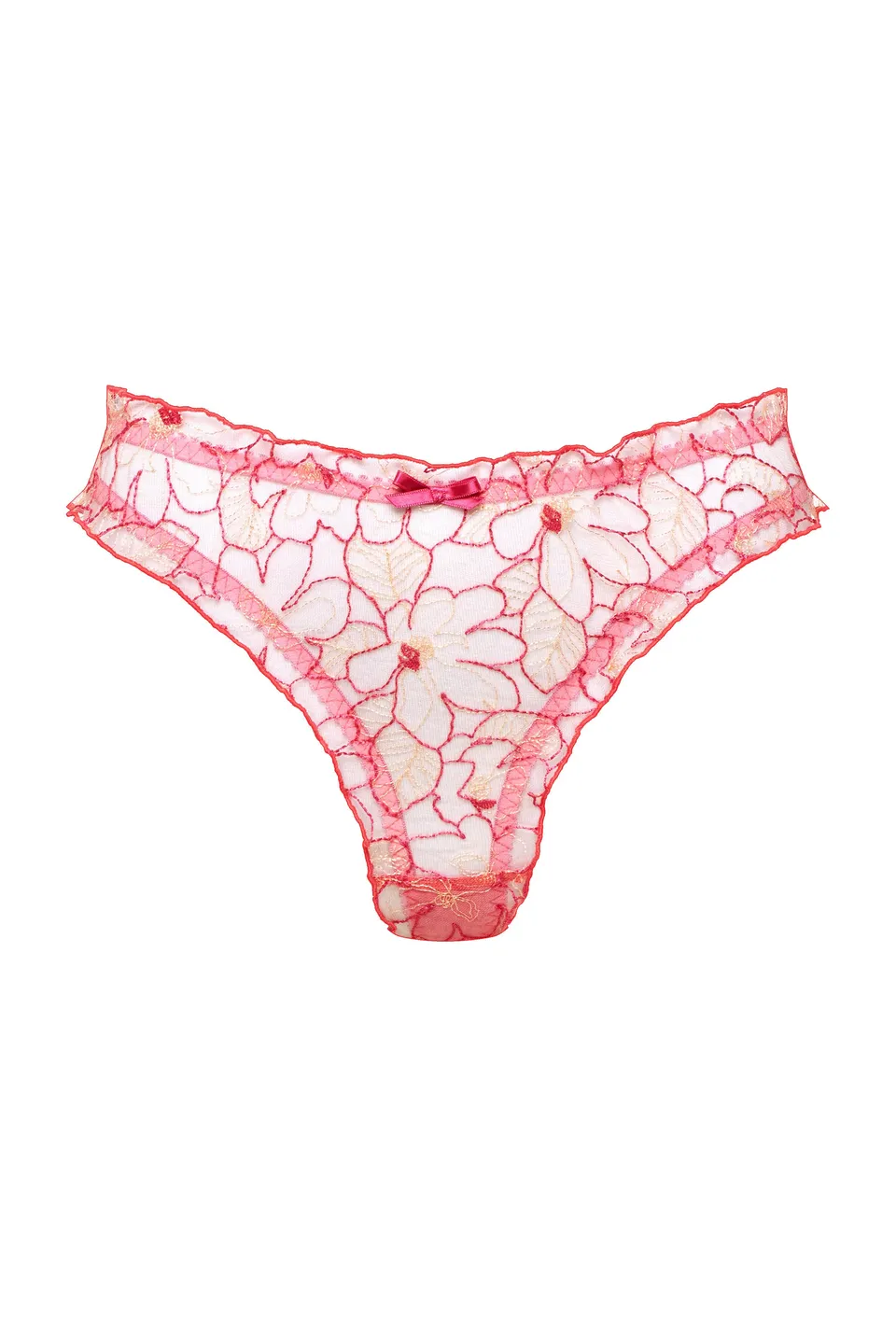 cadolle-cathy-string-finesse-fuchsia-string-dentelle image 1