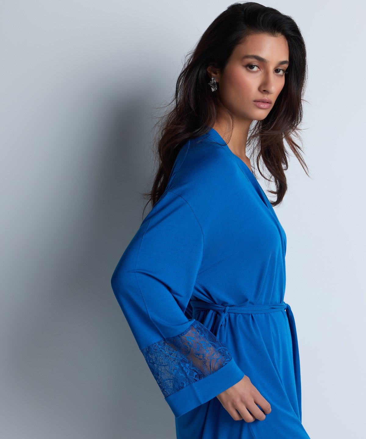 aubade-lazy-days-kimono-sky-blue-en-maille-soie image 5