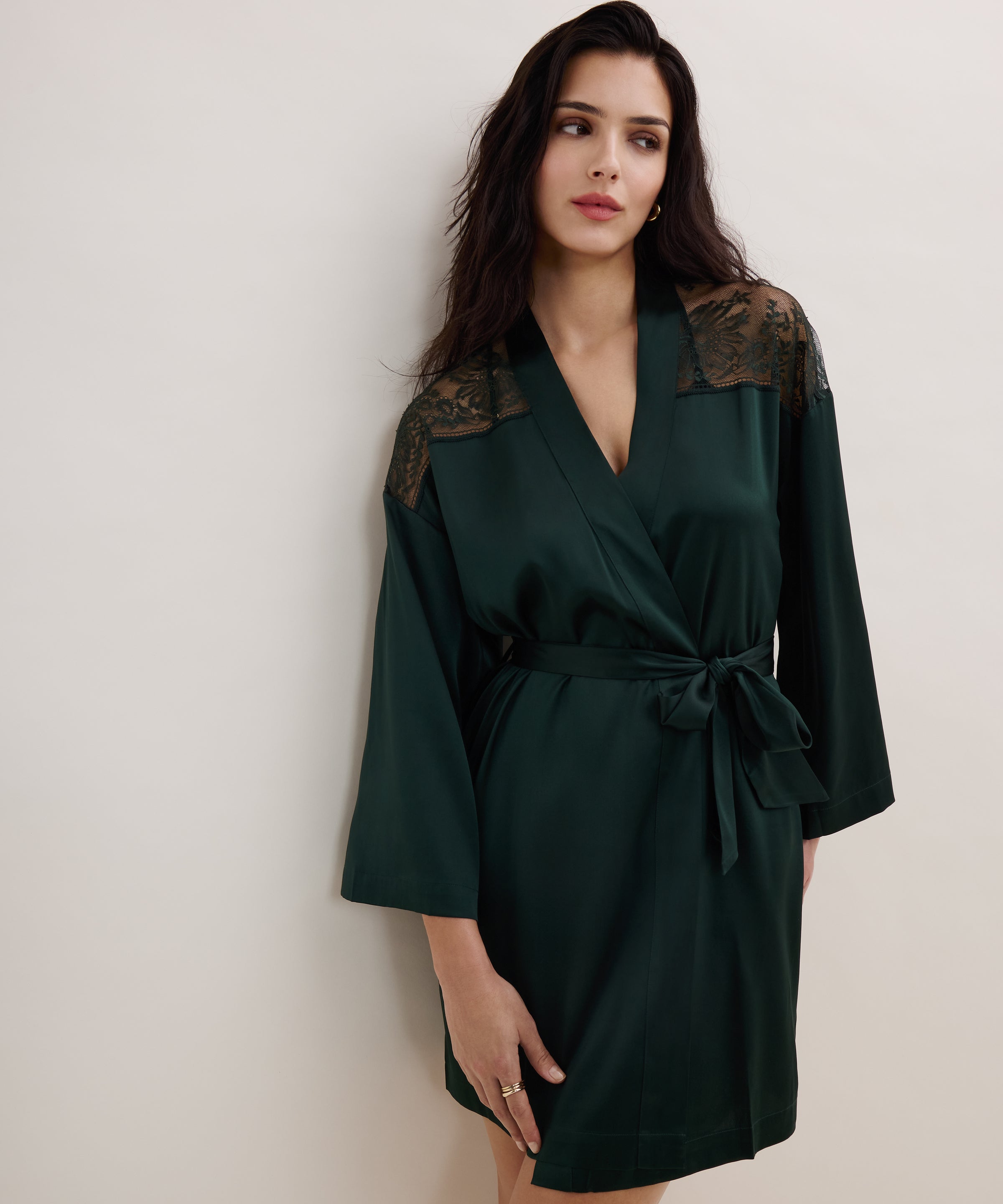 aubade-midnight-whisper-kimono-mysterious-green image 1