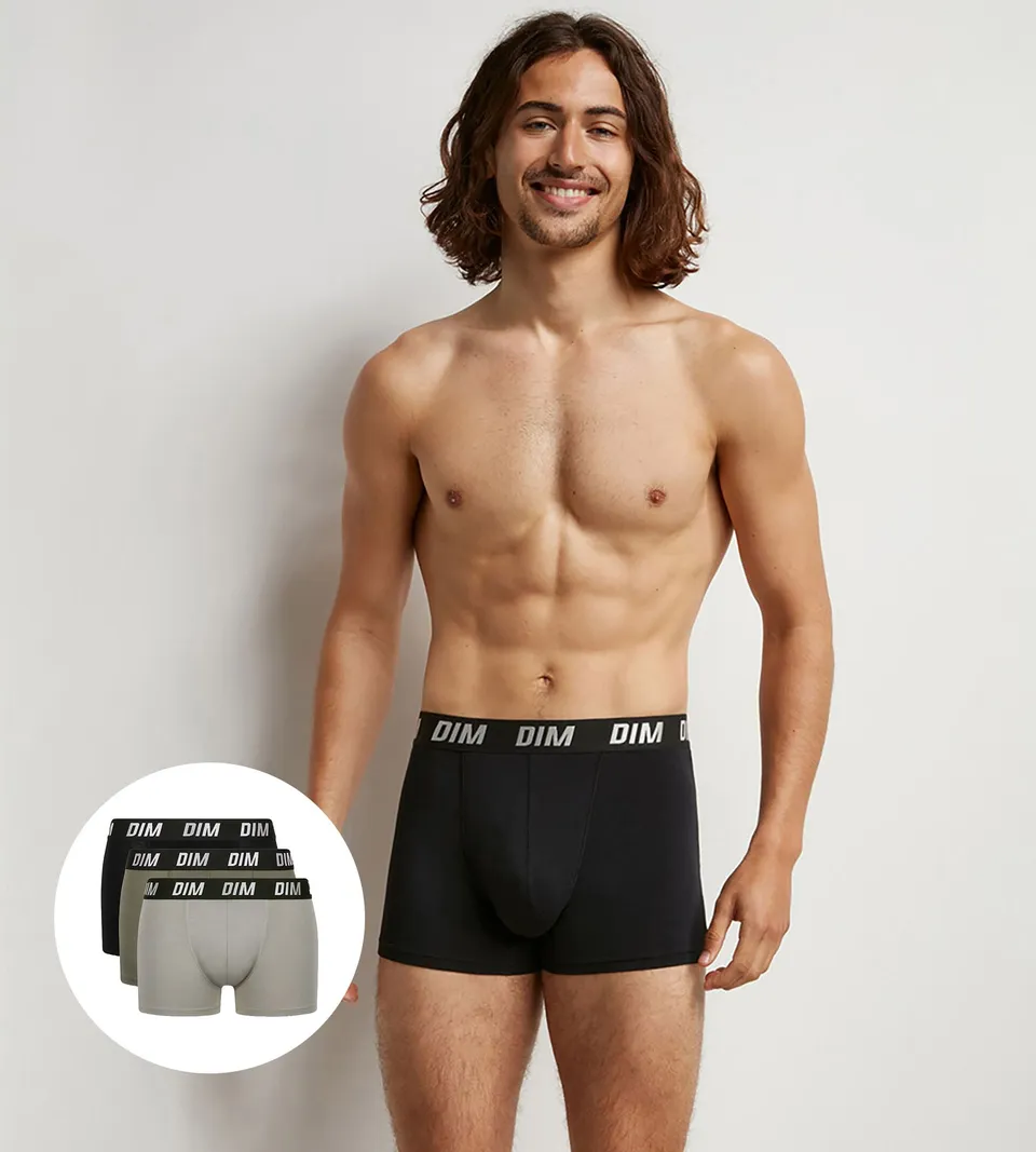 dim-lot-de-3-boxers-homme-regul-activ-vert-coton-thermor-gulant image 1