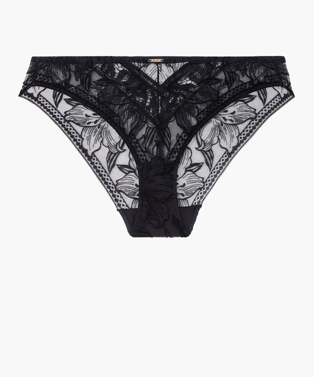 aubade-c-ur-corps-slip-italien-noir image 1