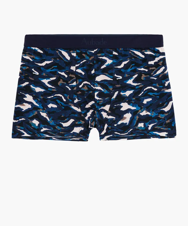 aubade-homme-blue-playful-boxer-homme image 1