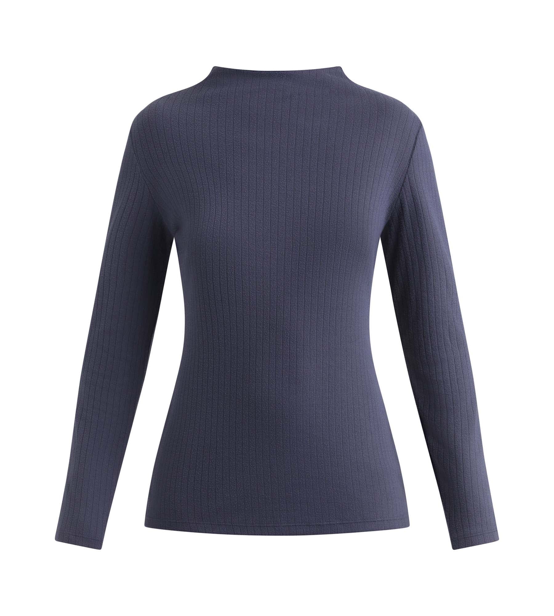 dim-thermal-t-shirt-femme-c-tel-col-montant-manches-longues-gris image 3
