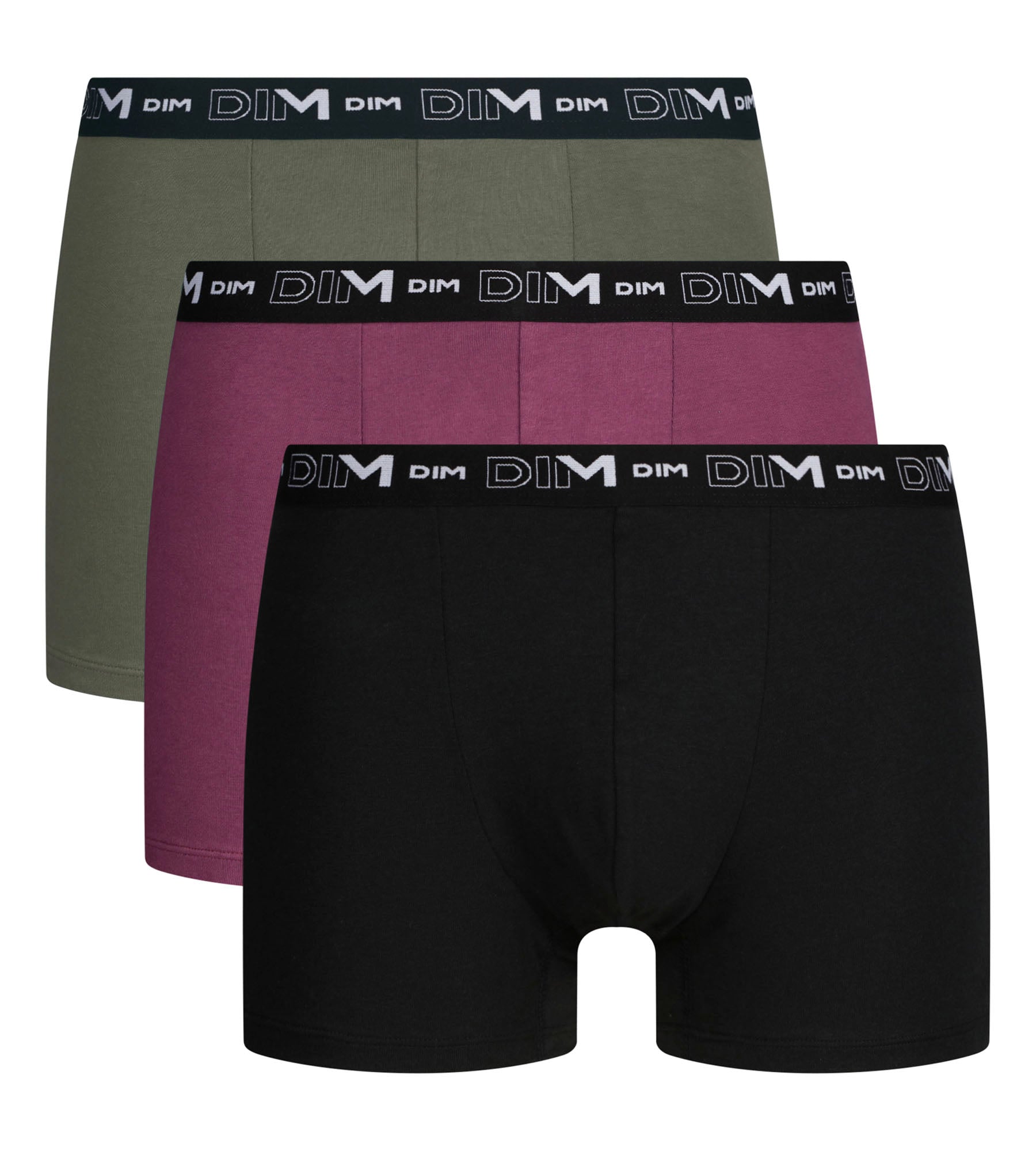dim-lot-de-3-boxers-homme-coton-stretch-mauve-eclipse image 3