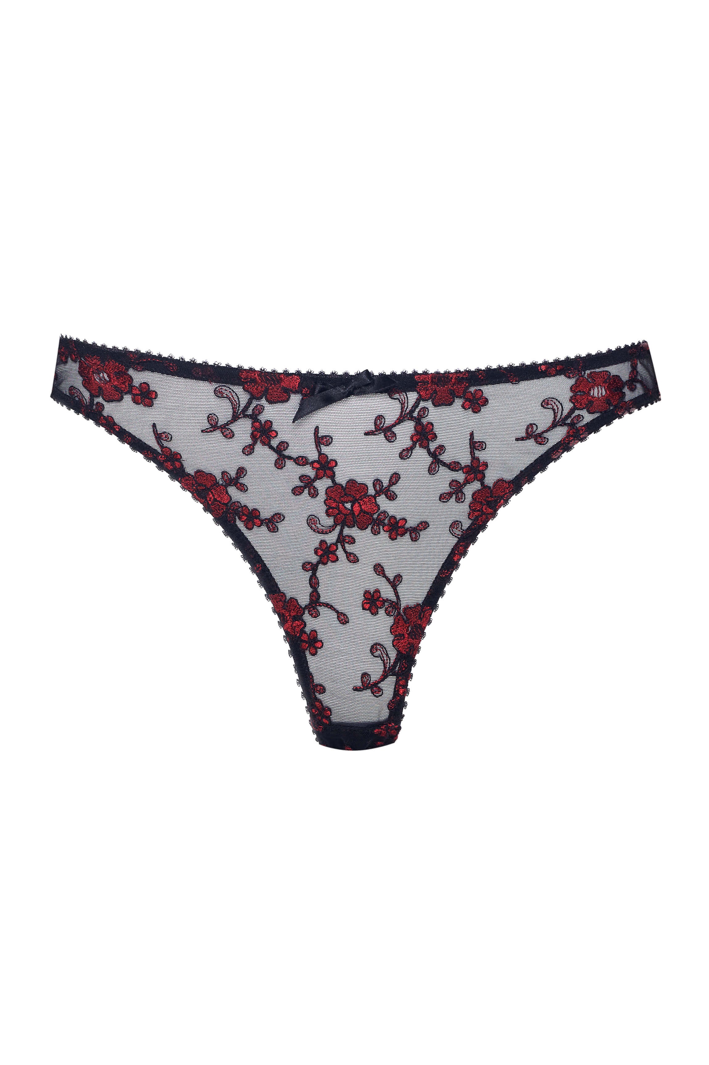 cadolle-string-cathy-tulle-brod-rouge image 1