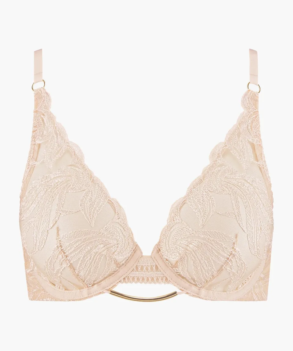 aubade-into-the-groove-soutien-gorge-triangle-armatures-sandstone image 1