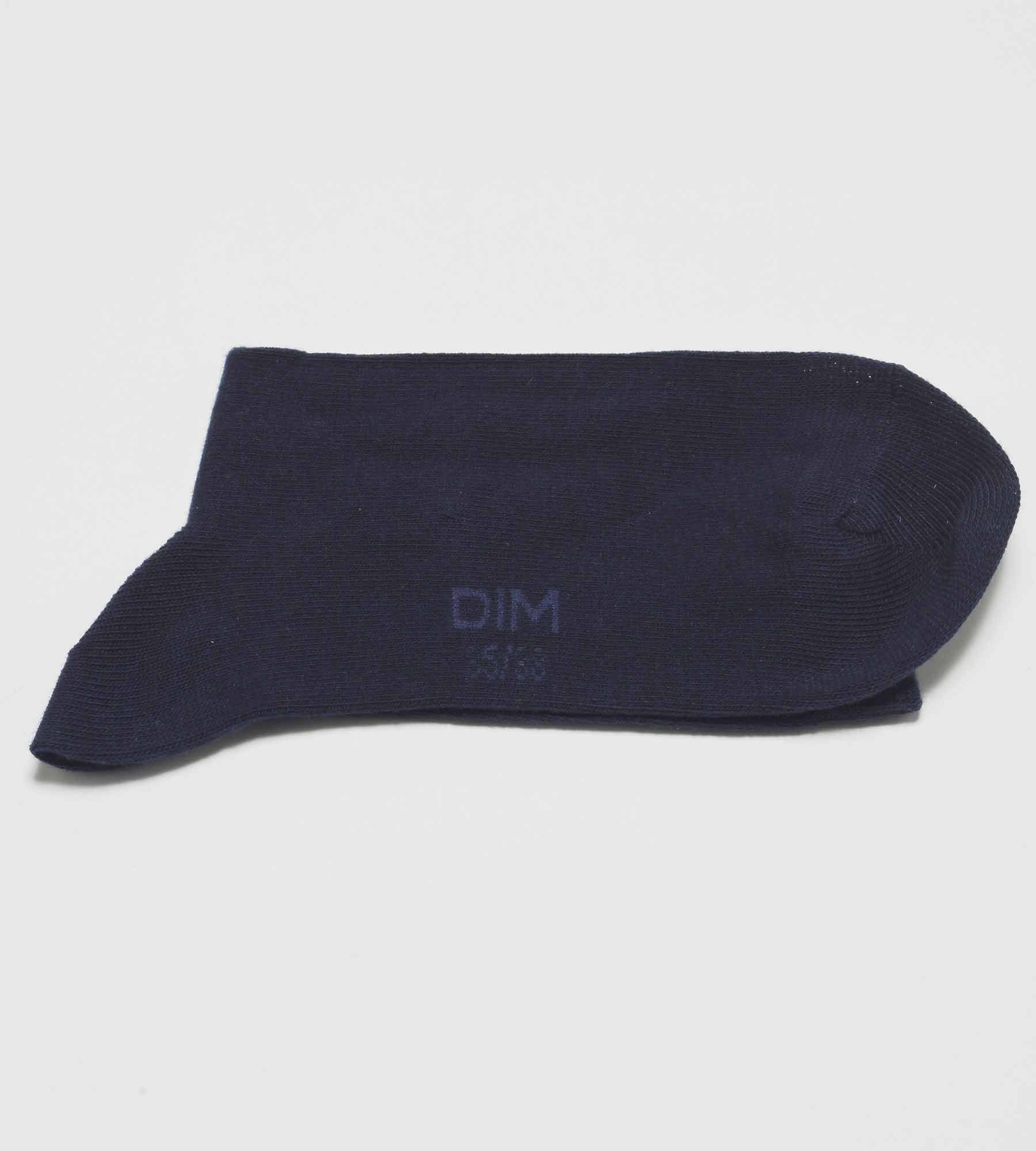 dim-coton-nice-price-lot-de-3-paires-chaussettes-femme-coton-bleu-marine image 4