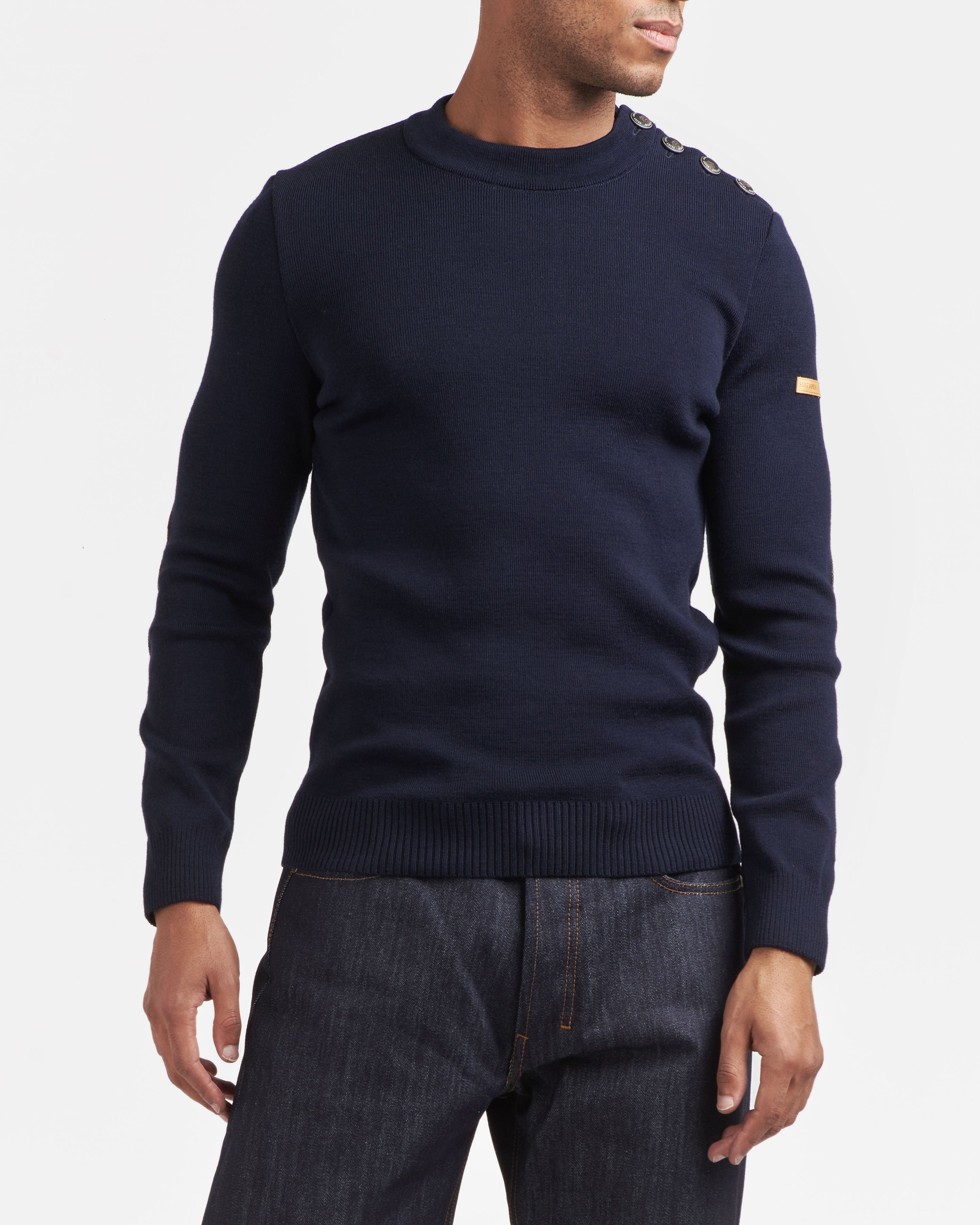 atelier-tuffery-x-saint-james-pull-homme-patrimoine-laine-marine image 2