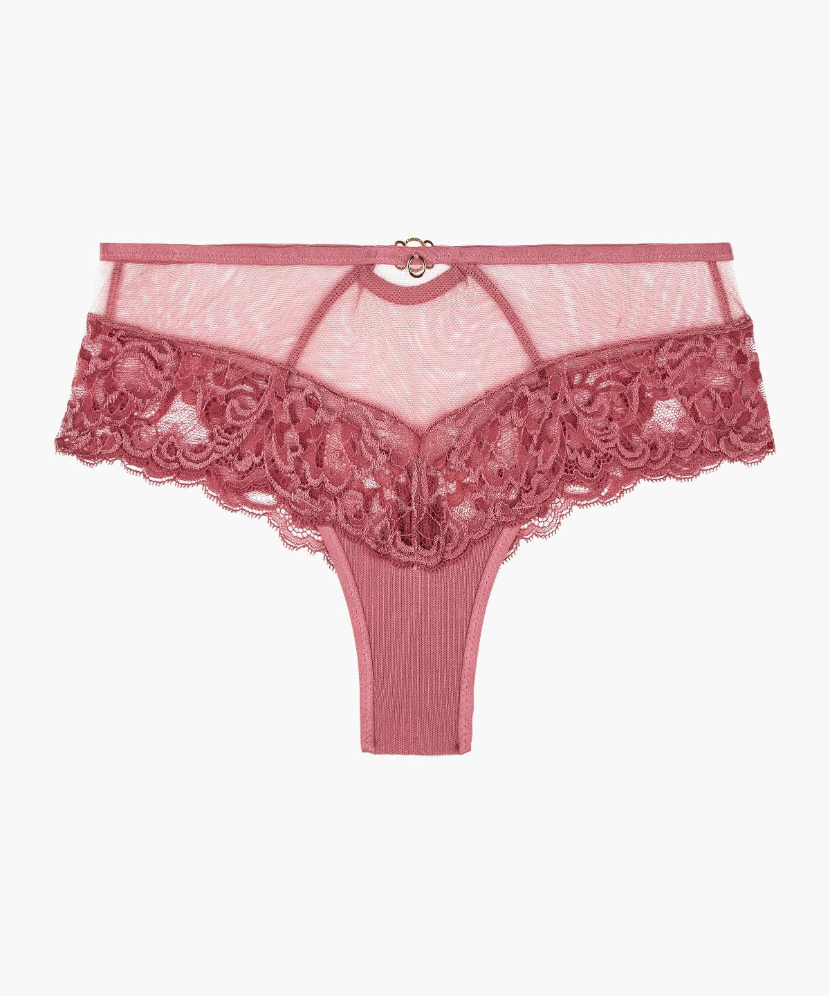 aubade-feeling-myself-shorty-rosewood-tulle-et-dentelle-fran-aise-bijou-dor image 1
