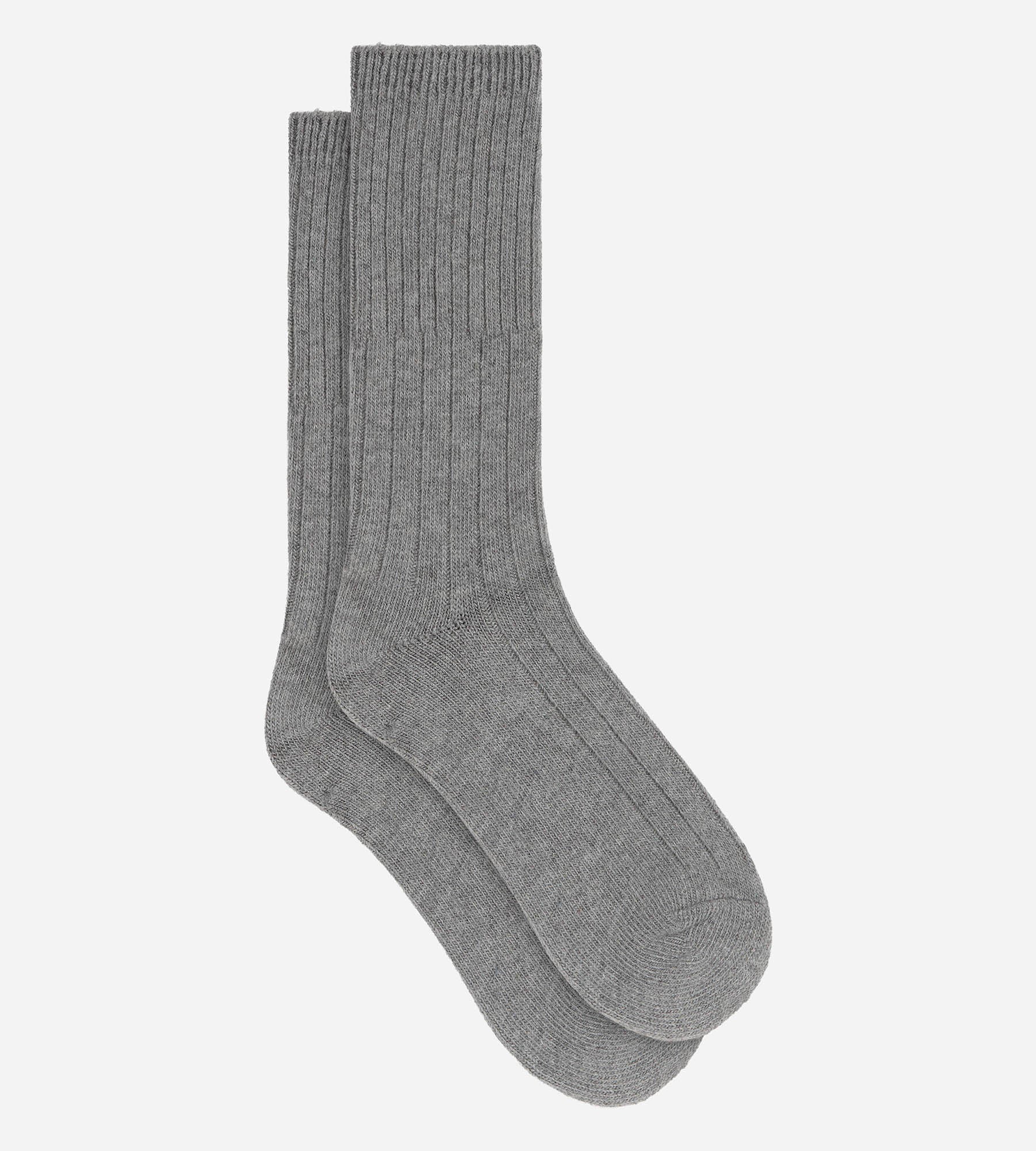 dim-chaussettes-chaudes-femme-gris-m-lange-au-cachemire image 3