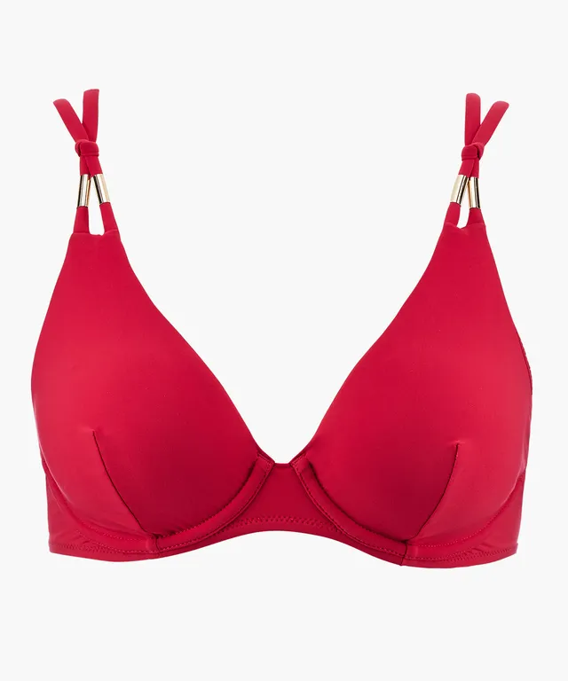 aubade-beach-escape-haut-de-maillot-triangle-armatures-hibiscus image 1