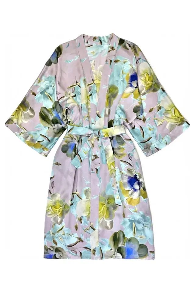 cadolle-kimono-soie-court-ice-peignoir image 1