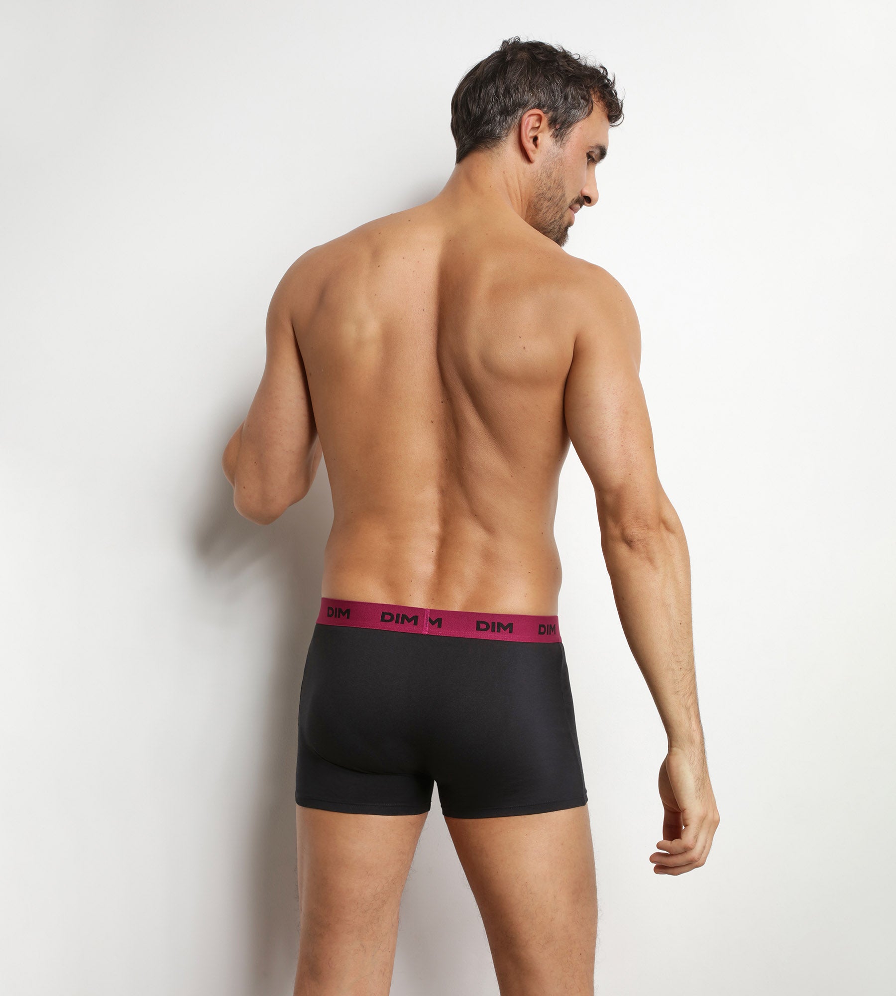 dim-mix-colors-lot-de-3-boxers-homme-noir-ceinture-retro image 2