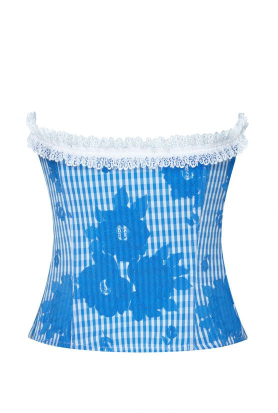 cadolle-cl-ves-bustier-corset-vichy-bleu image 2