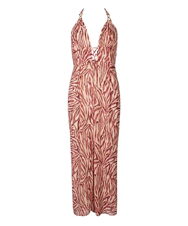 aubade-beach-walk-combinaison-bustier-rose-tiger image 1