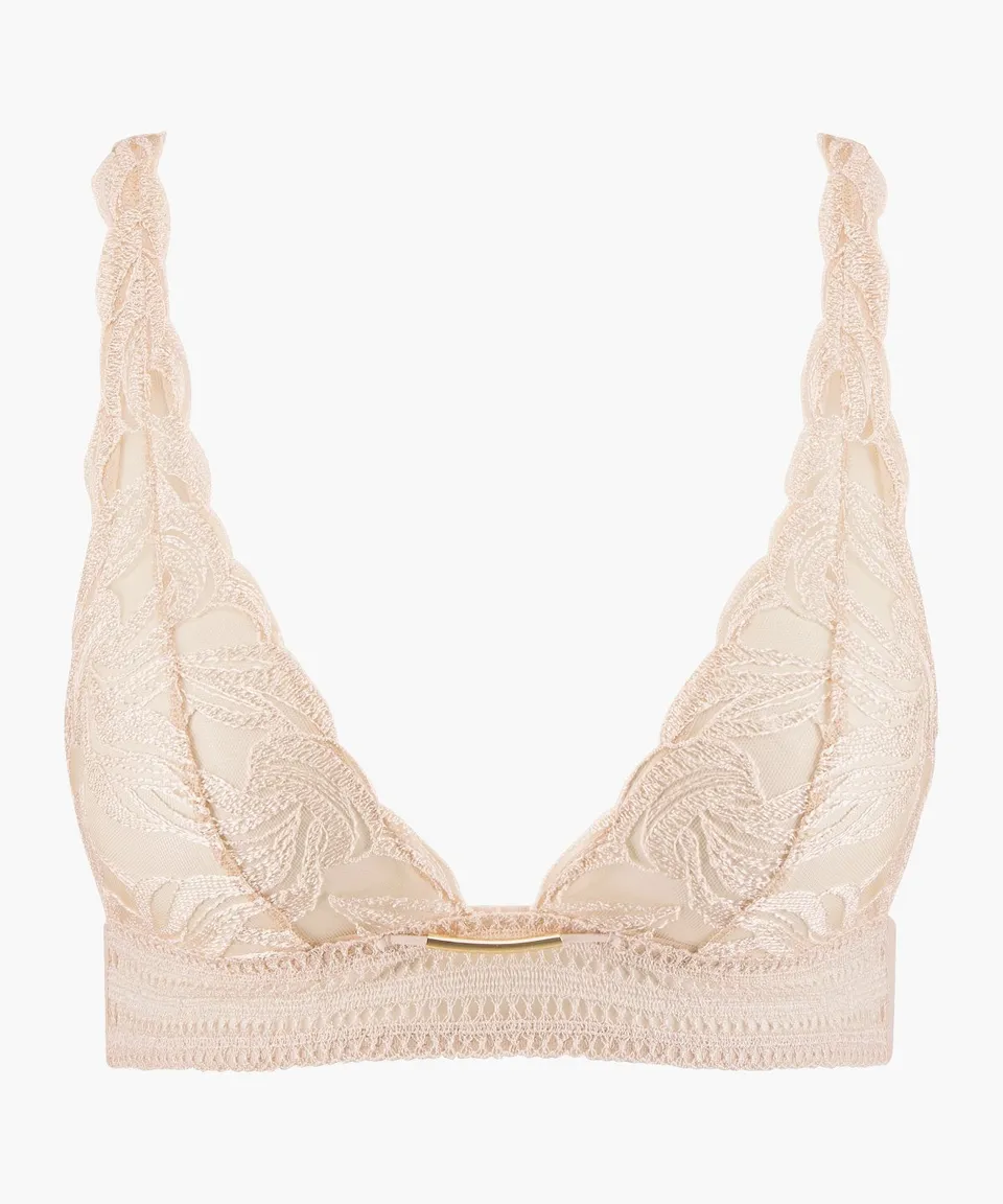 aubade-into-the-groove-soutien-gorge-triangle-bralette-sandstone image 1