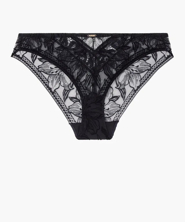 aubade-c-ur-corps-culotte-italienne-noir image 1