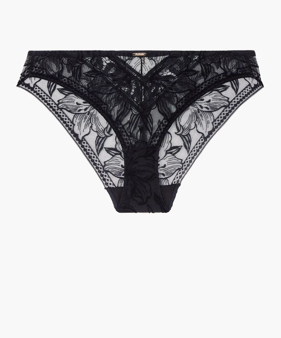 aubade-c-ur-corps-culotte-italienne-noir image 1