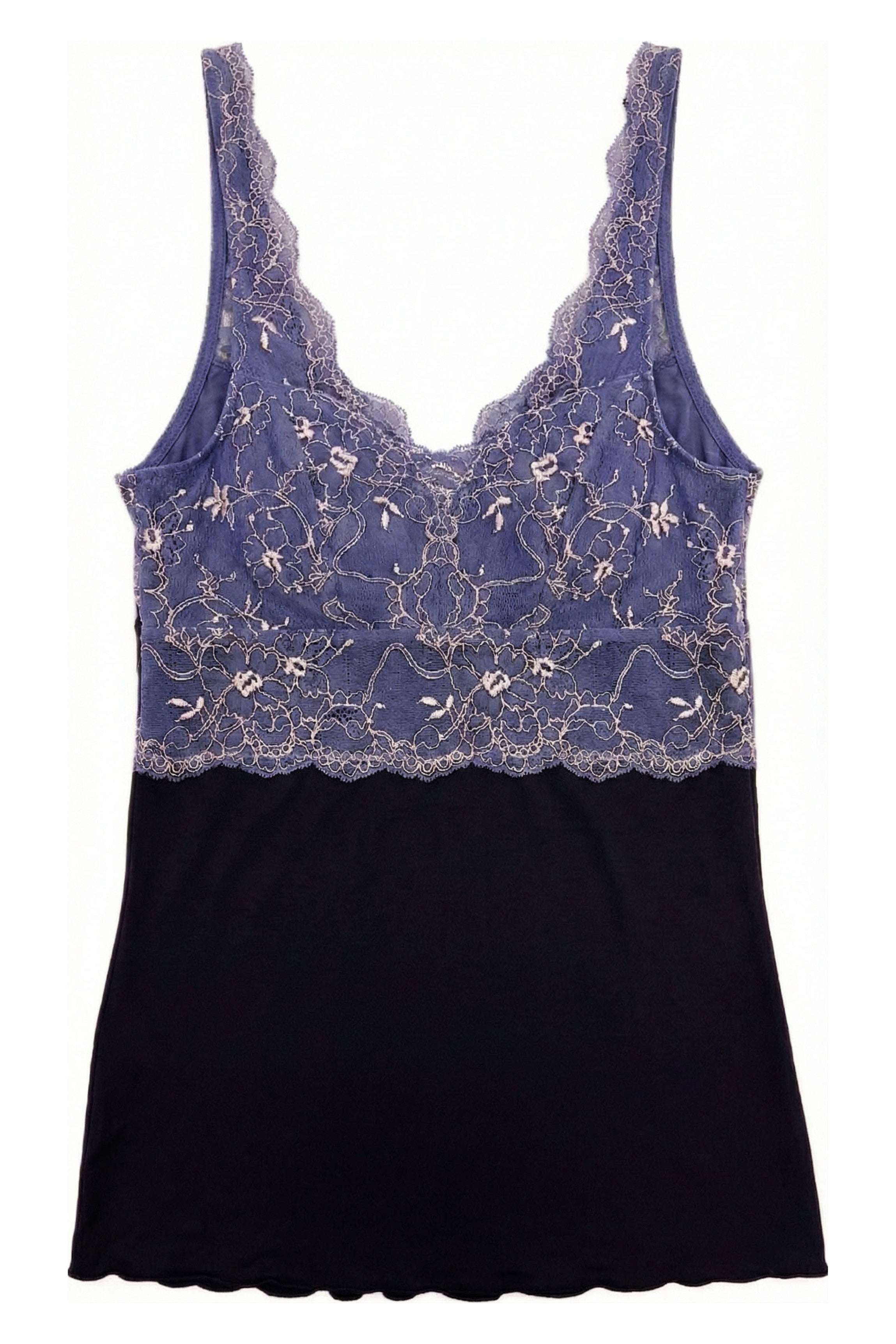 cadolle-eloise-bleu-pyjama-modal-et-dentelle image 2