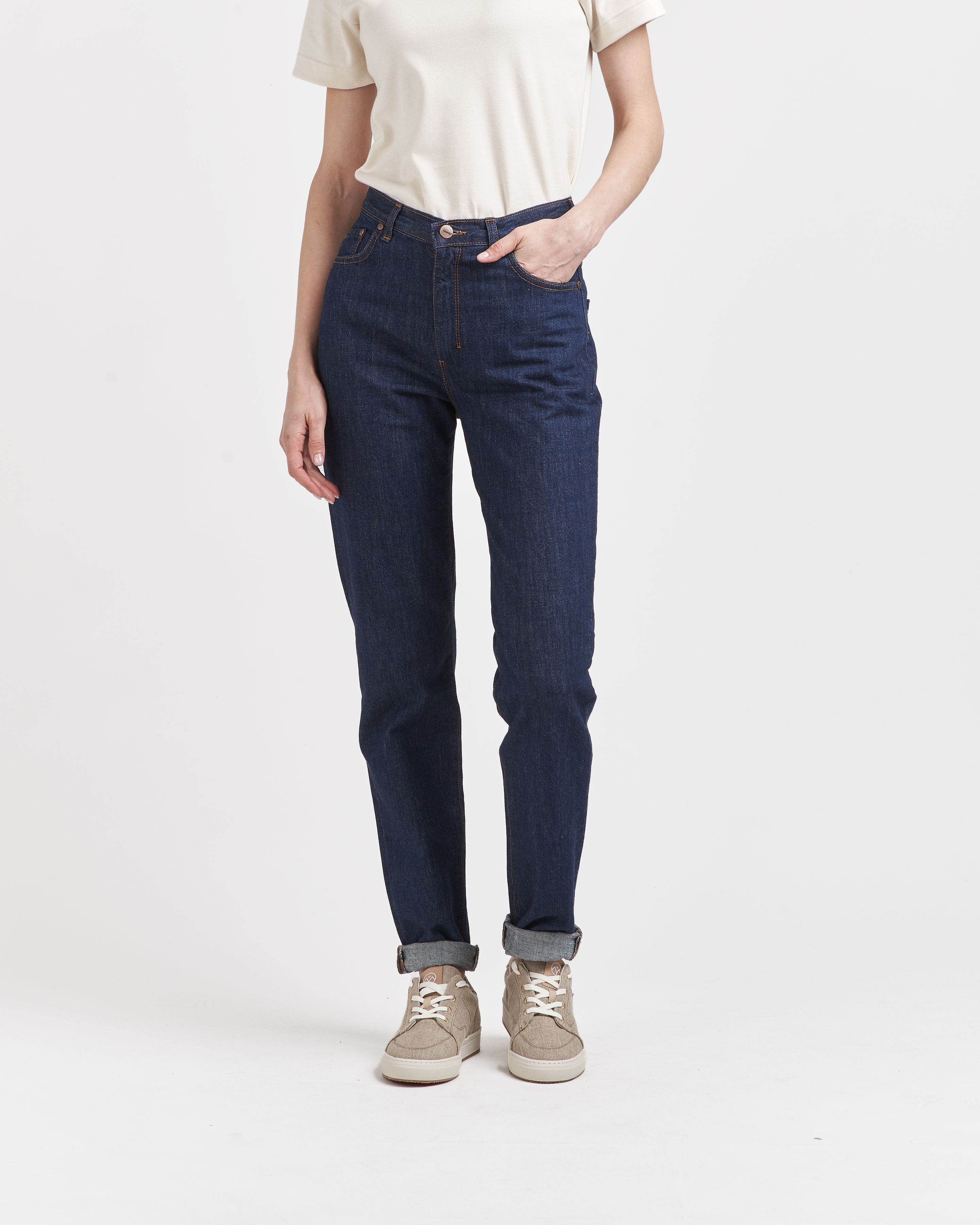 atelier-tuffery-marthe-jean-mom-femme-coton-bio-indigo image 2