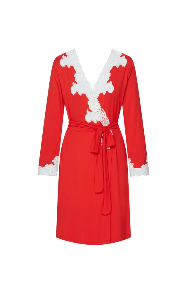 cadolle-peignoir-court-modal-rouge image 1
