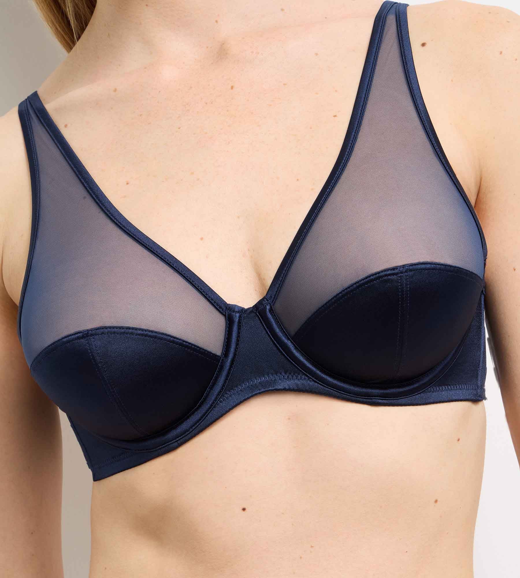 dim-x-ines-de-la-fressange-soutien-gorge-armatures-bleu-fonc image 6