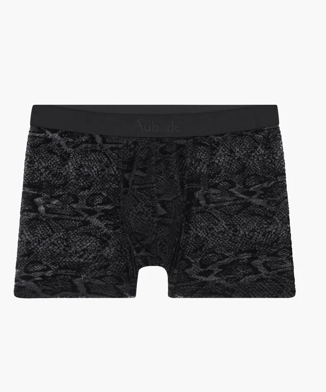 aubade-homme-boxer-black-python image 1