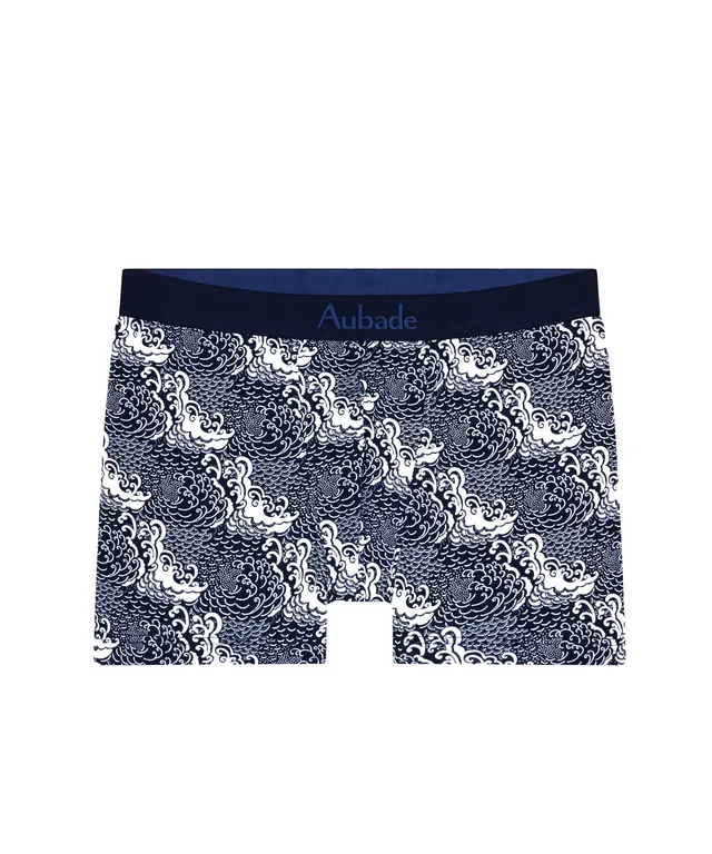 aubade-homme-boxer-new-wave-coton-biologique-certifi-gots-ceinture-logotyp-e-ton image 1