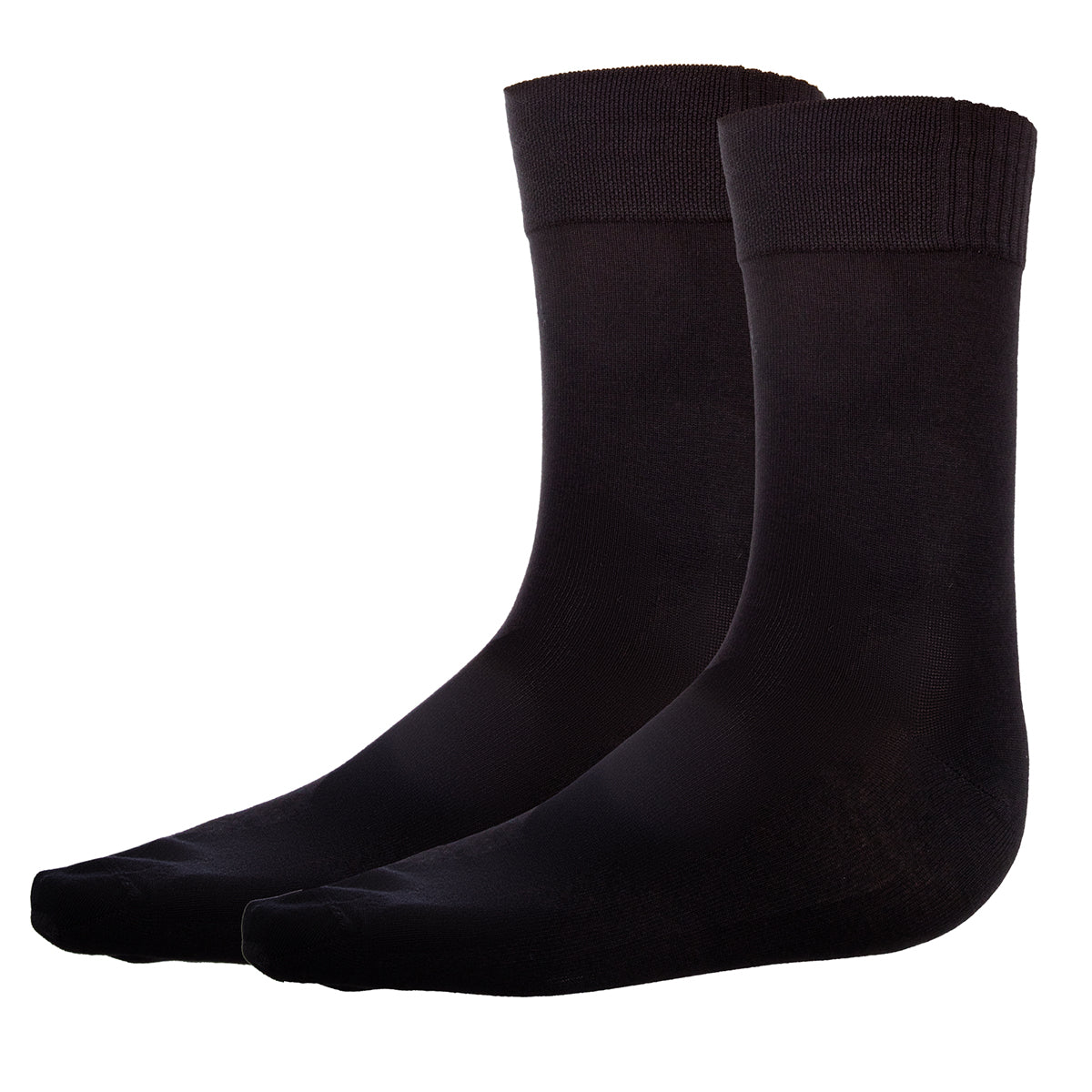 dim-lot-de-2-paires-chaussettes-homme-noir-bambou-maille-fine image 3