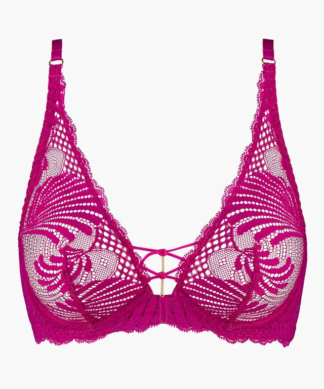 aubade-rythm-of-desire-soutien-gorge-triangle-avec-armatures-radiant-pink image 1