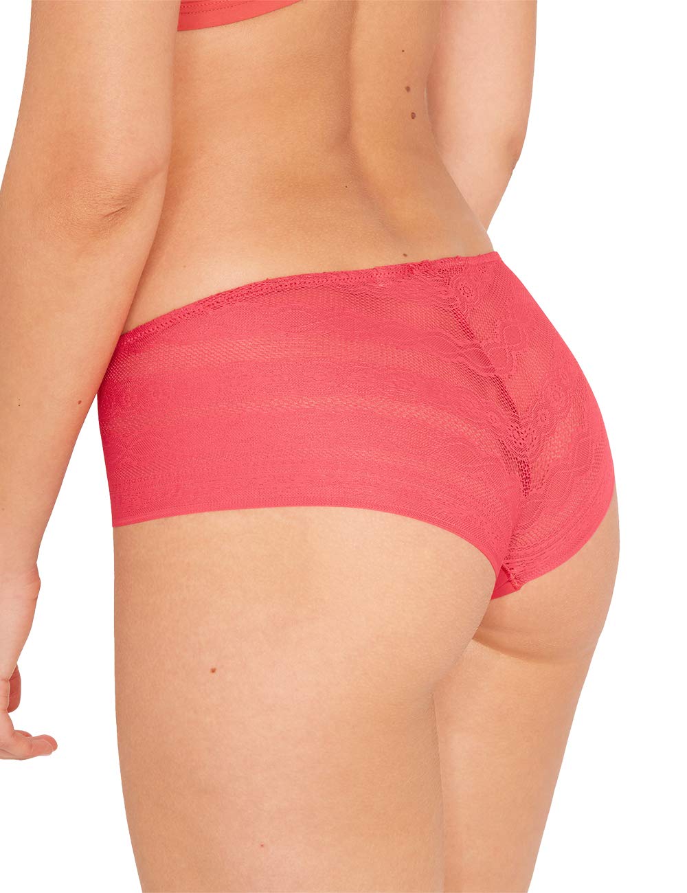 darjeeling-kristen-boxer-femme-dentelle-rouge-taille-46 image 2