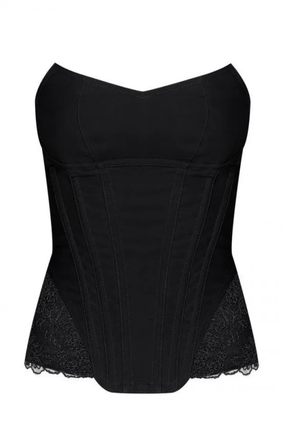 cadolle-scarlet-corset-noir-broderie-la-age-dos image 1