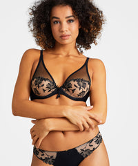 aubade-lovessence-soutien-gorge-triangle-armatures-black-dentelle-recycl-e image 2