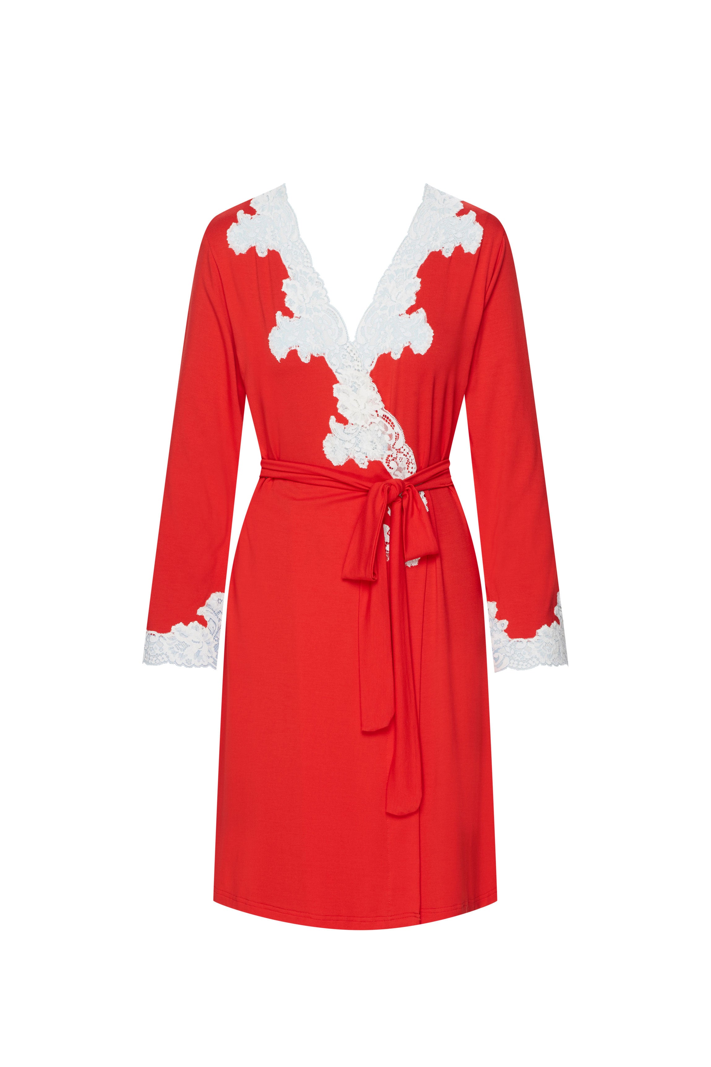 cadolle-peignoir-court-modal-rouge image 1