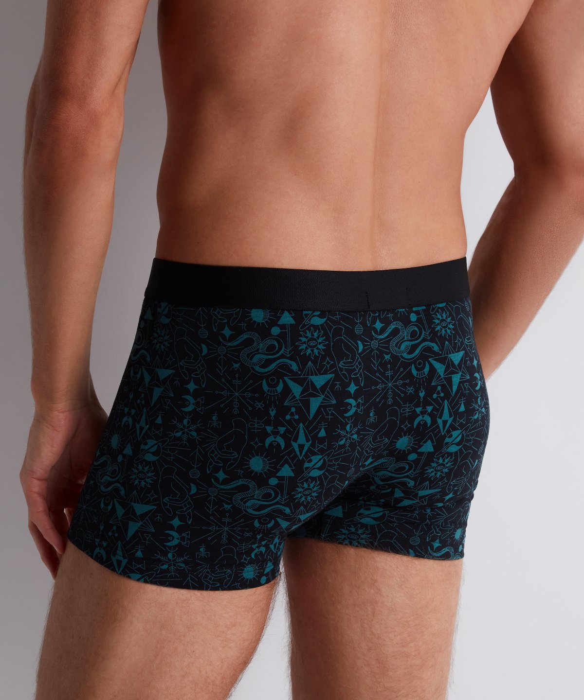 aubade-homme-pack-2-boxers-talisman-lot-de-2-boxers-homme-stretch-imprim-p-trole image 4
