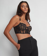 aubade-flowermania-bustier-black image 6