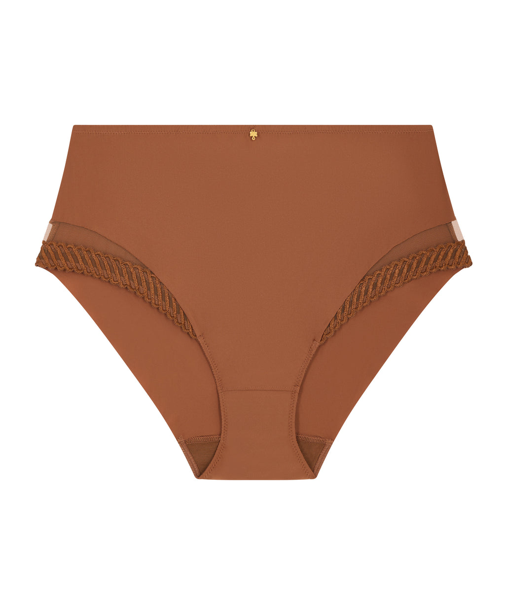 aubade-sheer-emotion-culotte-haute-honey-nude-d-licat-dentelle-et-transparence image 1
