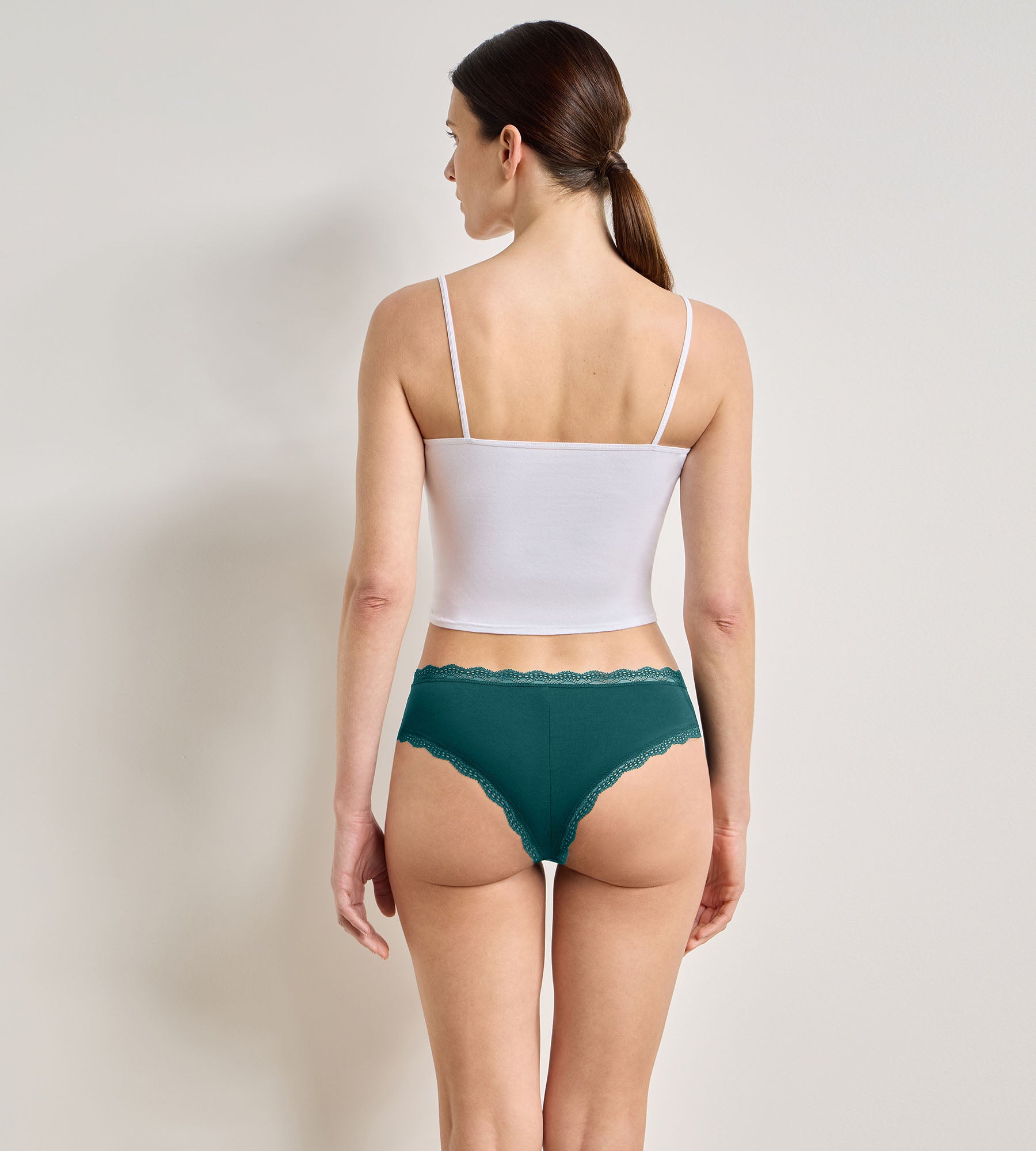 dim-daily-coton-dentelle-lot-de-2-culottes-rose-meraude image 4