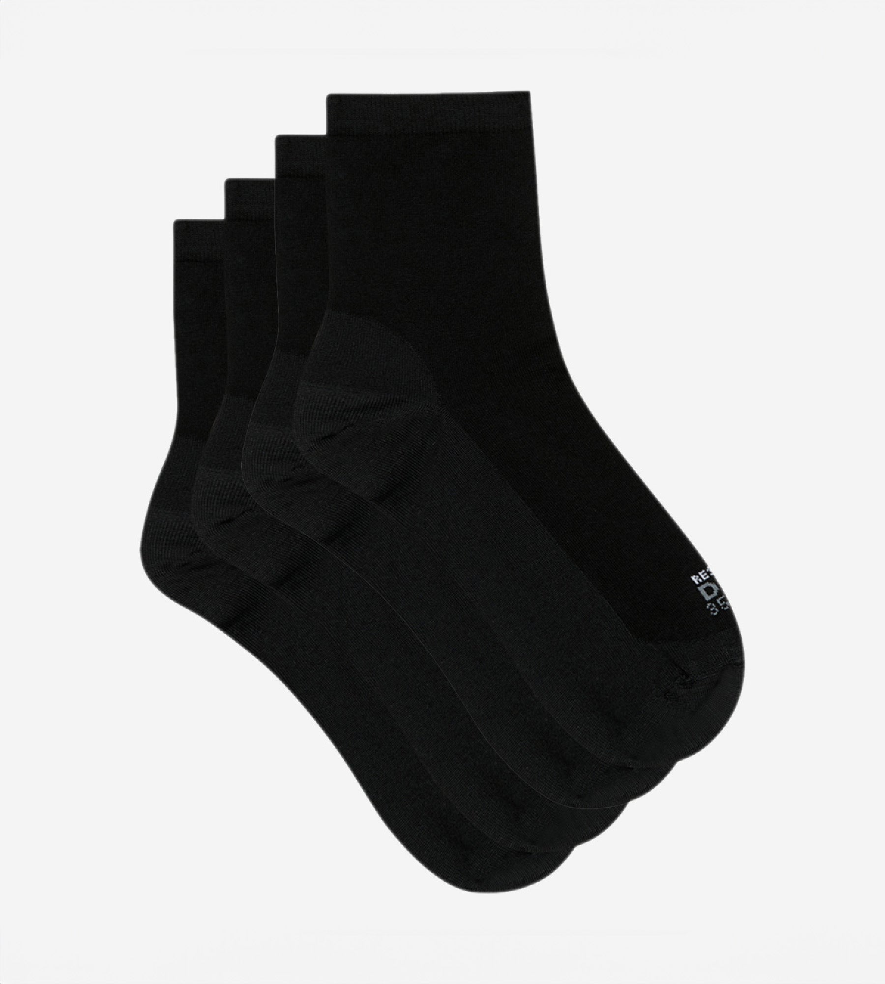 dim-ultra-resist-lot-de-2-paires-de-chaussettes-femme-renforc-es-noir image 2