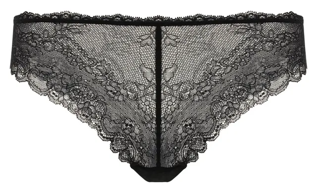 darjeeling-gourmande-slip-br-silien-dentelle-femme-noir-xs image 1