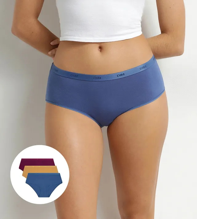 dim-les-pockets-ecodim-lot-de-3-boxers-femme-marine-royale image 1