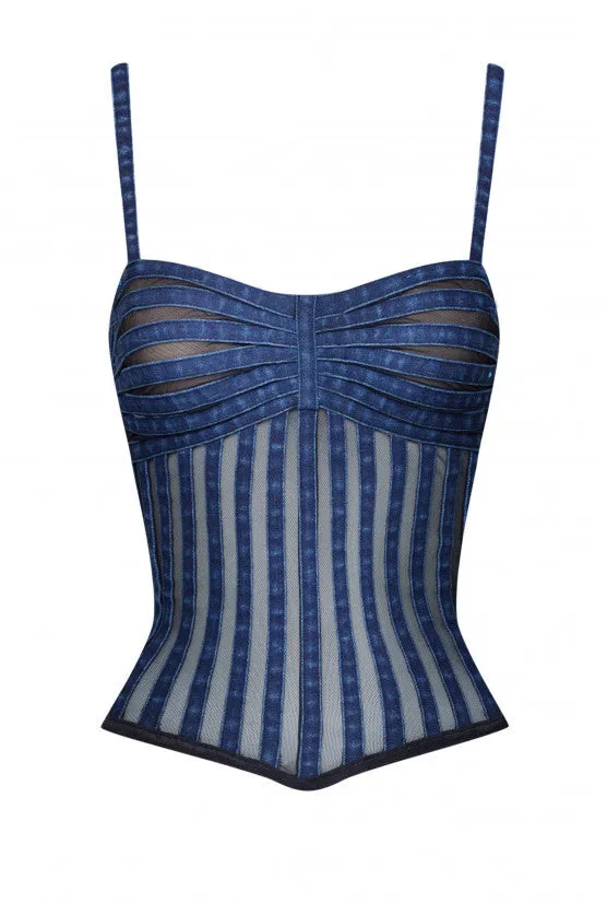 cadolle-bustier-denim-bleu-bandeau-la-age image 1