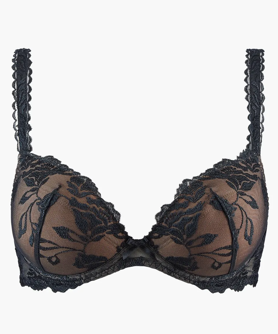 aubade-softessence-soutien-gorge-push-up-coussinets-noir image 1
