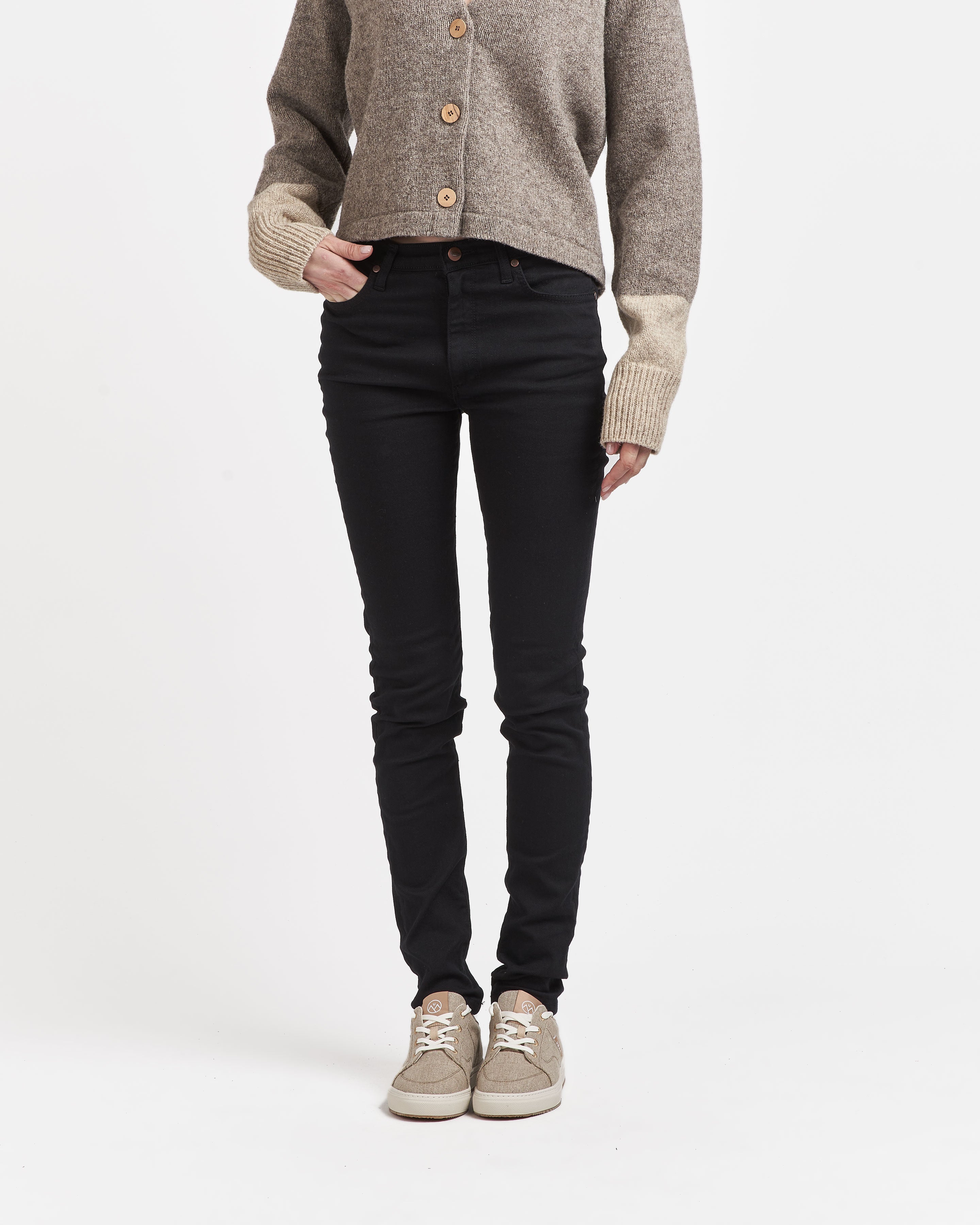 atelier-tuffery-jean-femme-slim-taille-haute-noir-marianne image 2