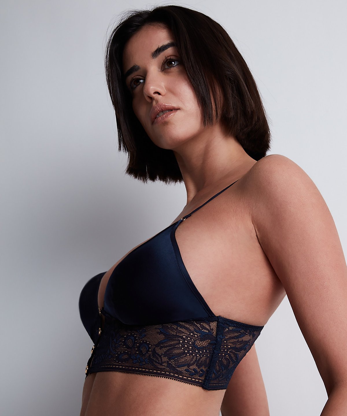 aubade-midnight-whisper-soutien-gorge-triangle-bleu-du-soir image 2