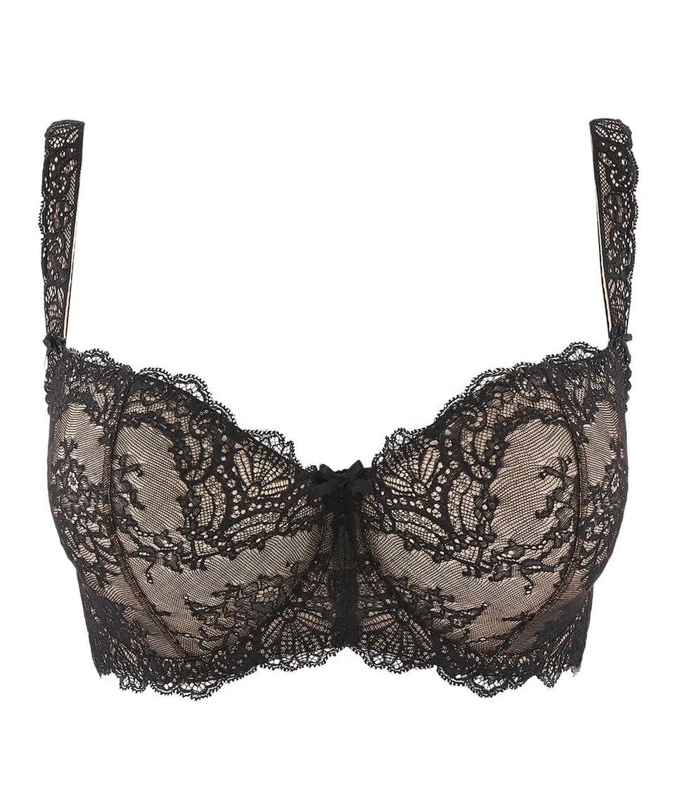 aubade-danse-des-sens-comfort-soutien-gorge-demi-buste-noir image 1