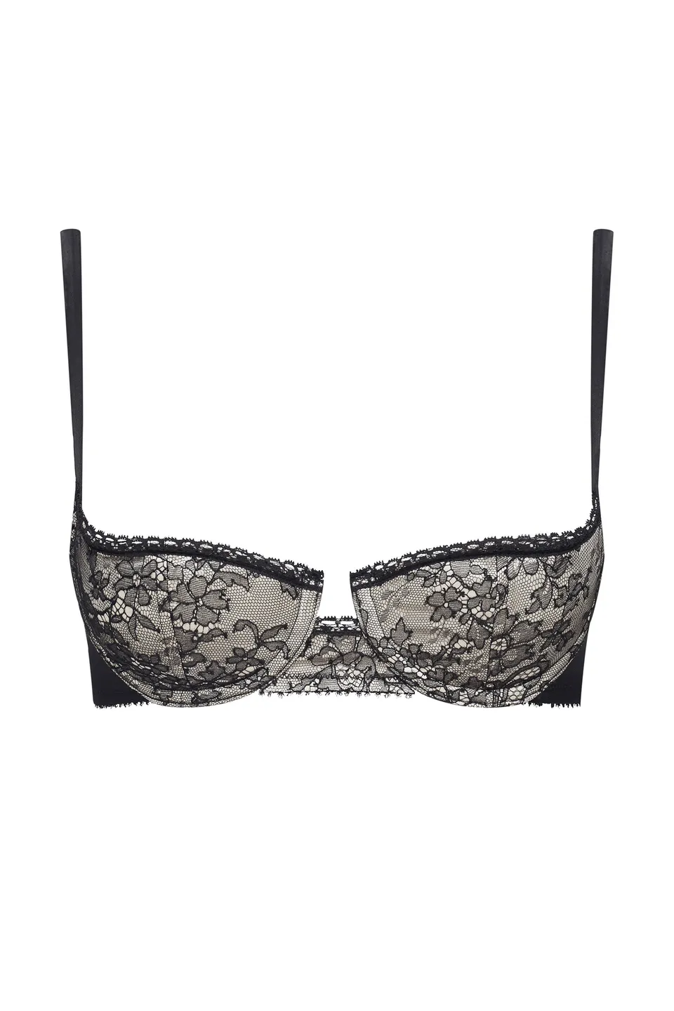 cadolle-opios-soutien-gorge-push-up-petits-bonnets-satin-dentelle image 1