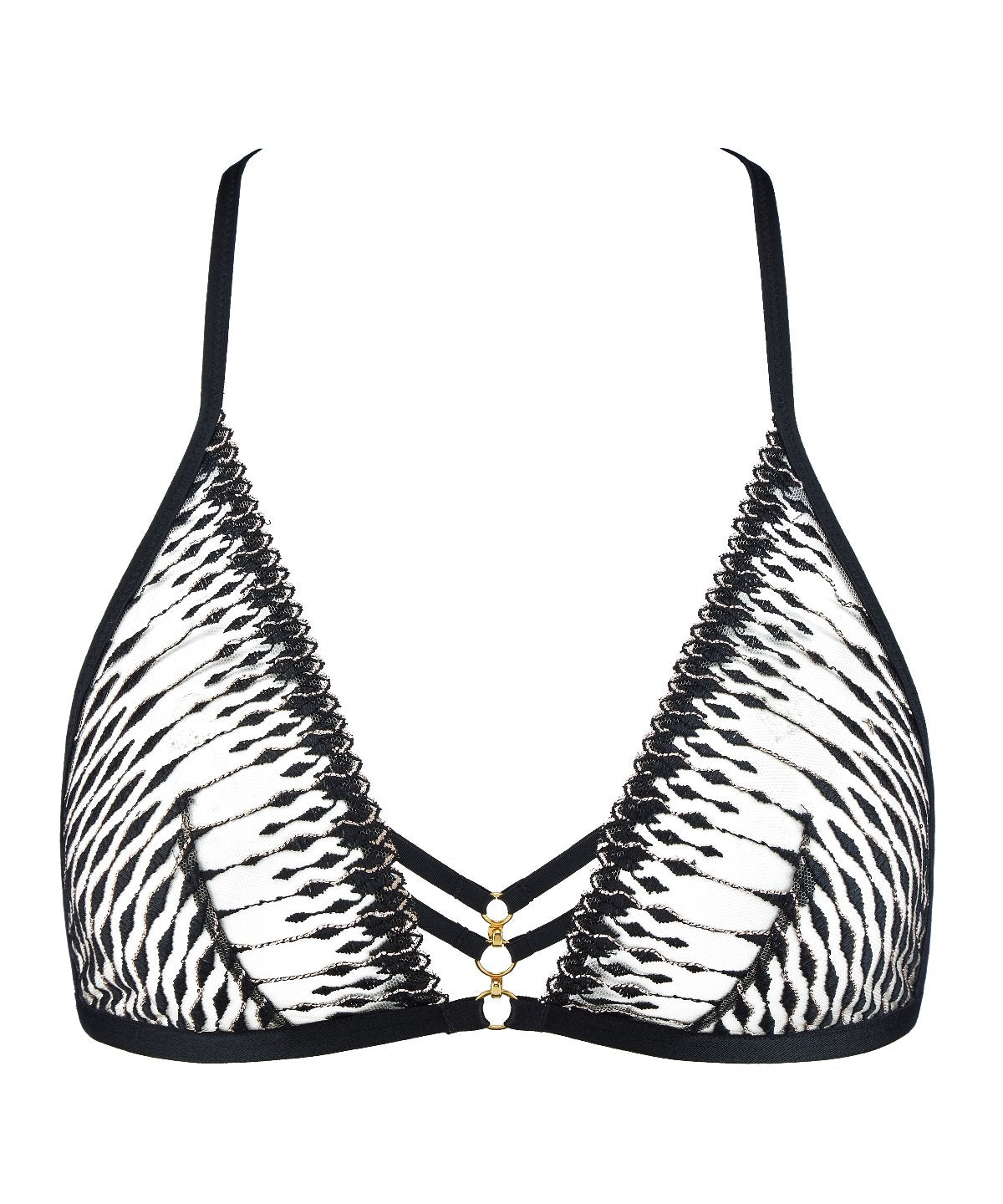 aubade-voodoo-kiss-soutien-gorge-triangle-bralette-millenium-black image 1